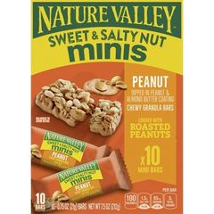 Sweet & Salty Minis Chewy Granola Bars - Peanut (10 CT)