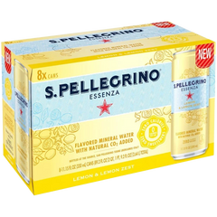 Essenza Lemon & Lemon Zest Flavored Water (8 Pack)