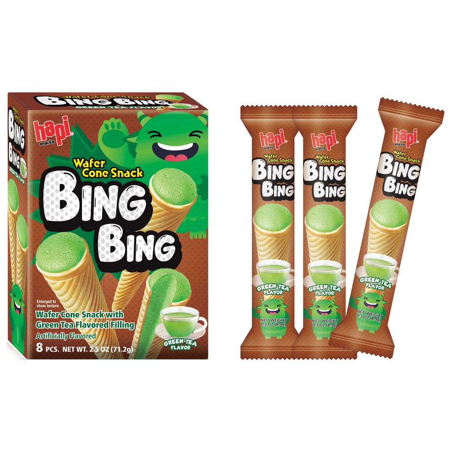 Matcha Green Tea Bing Bing Cone