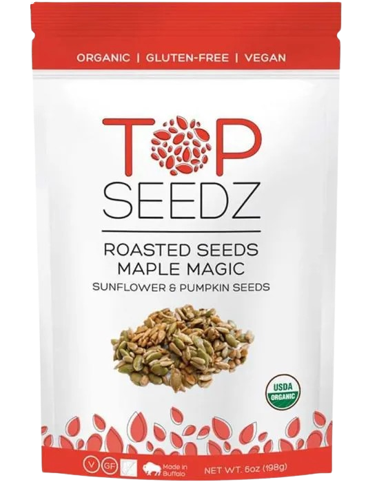 Maple Roasted Sunflower and Pumpkin Seeds