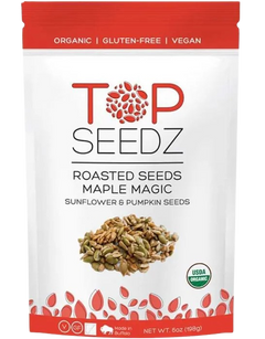 Maple Roasted Sunflower and Pumpkin Seeds