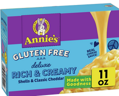 Gluten Free Creamy Rice Pasta Shells & Cheese Sauce