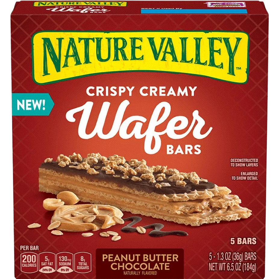 Crispy Creamy Wafer Bars - Peanut Butter Chocolate (5 CT)