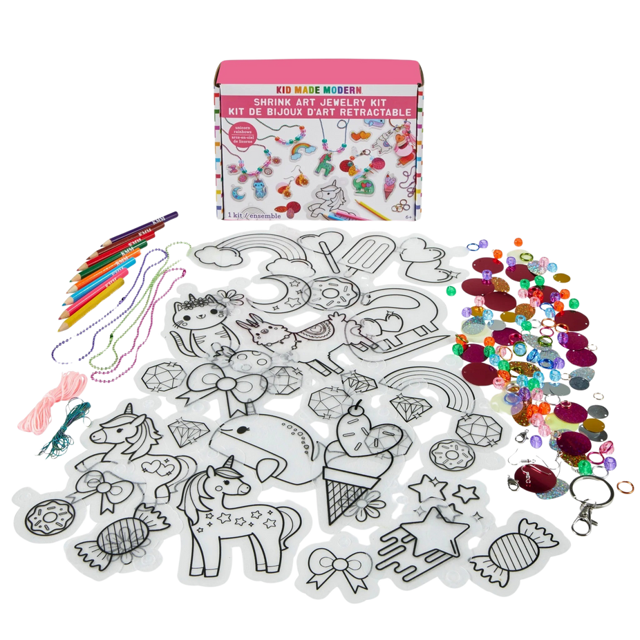 Shrink Art Jewelry Kit - Unicorn Rainbows