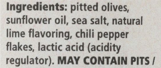 Chili Lime Pitted Frescatrano Olives