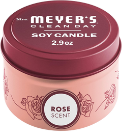 Tin Soy Candle Rose