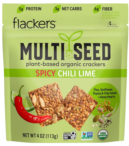 Spicy Chili Lime Multi Seed Crackers