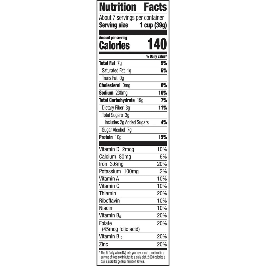 Keto Friendly Ratio Vanilla Almond Crunch Breakfast Cereal