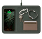 CATCH 3: Single-Device Linen Charging Tray - Forest Green