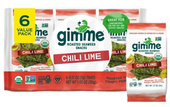 Chili Lime Roasted Seaweed Snacks (6 Pack)