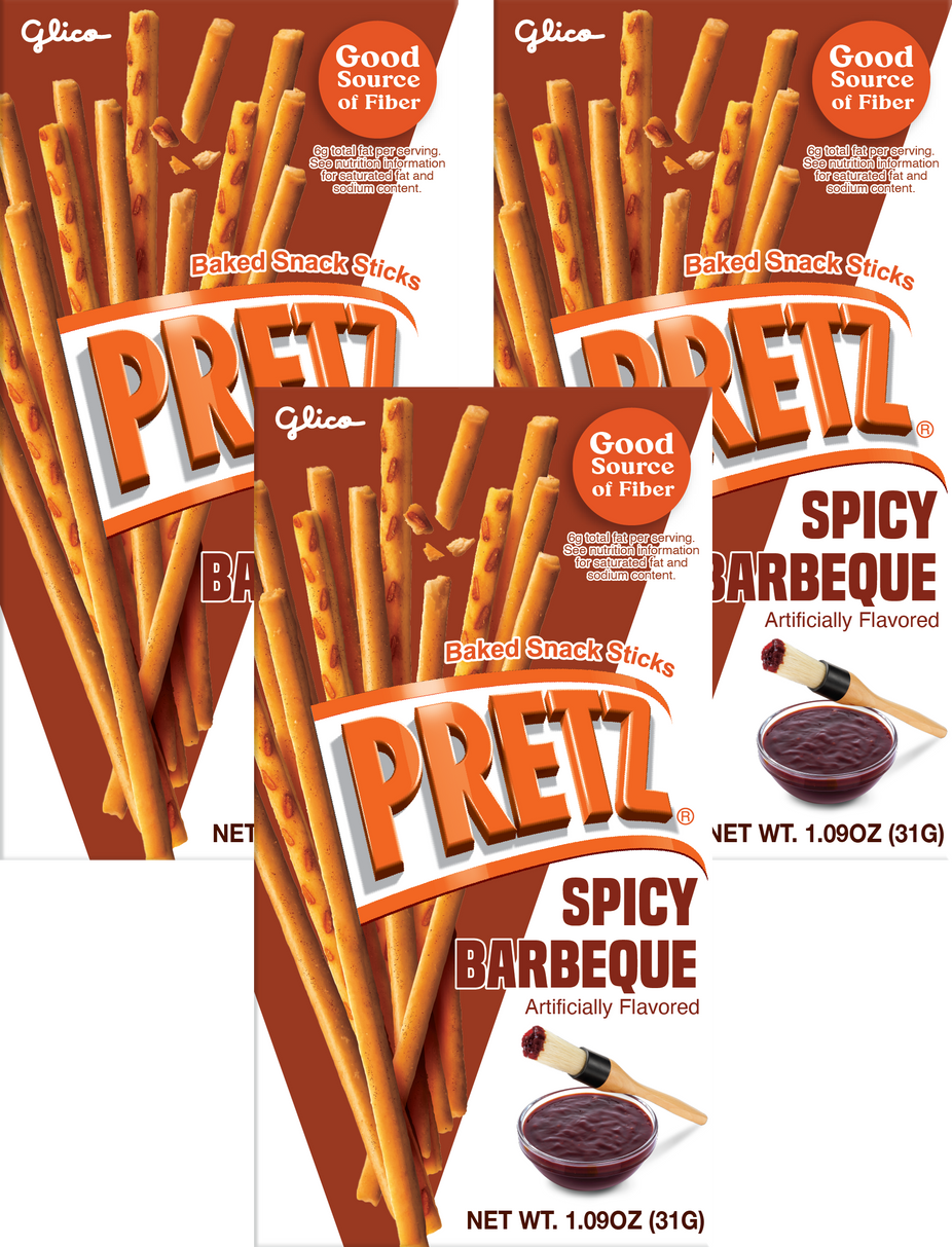 Pretz: Spicy Barbecue Pretzels (3 Pack)