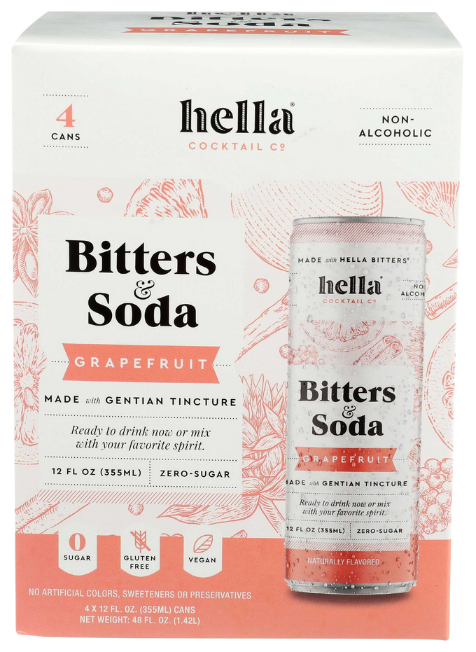 Grapefruit Bitter Soda (4 Pack)