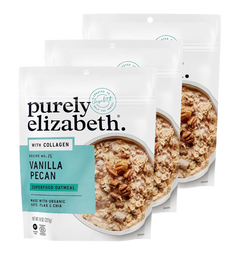 Superfood Oatmeal with Collagen - Vanilla Pecan (3 Pack)