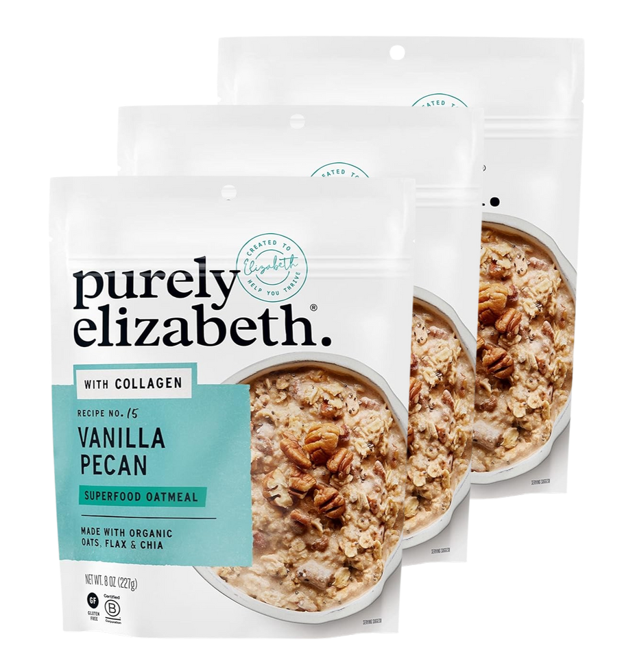 Superfood Oatmeal with Collagen - Vanilla Pecan (3 Pack)