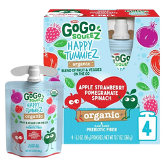 Organic Apple Strawberry Pomegranate Spinach (4 Pack)