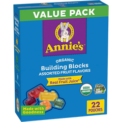 Organic Building Blocks Fruit Snacks (22 CT)