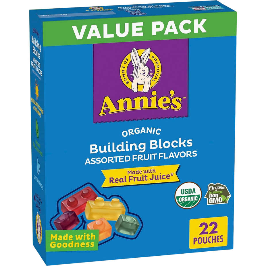 Organic Building Blocks Fruit Snacks (22 CT)