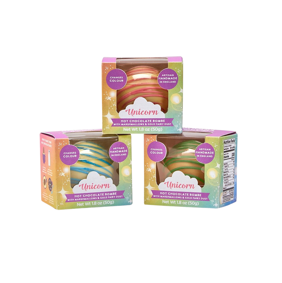 Unicorn Color Surprise Hot Chocolate Cocoba Bombe