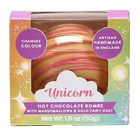 Unicorn Color Surprise Hot Chocolate Cocoba Bombe
