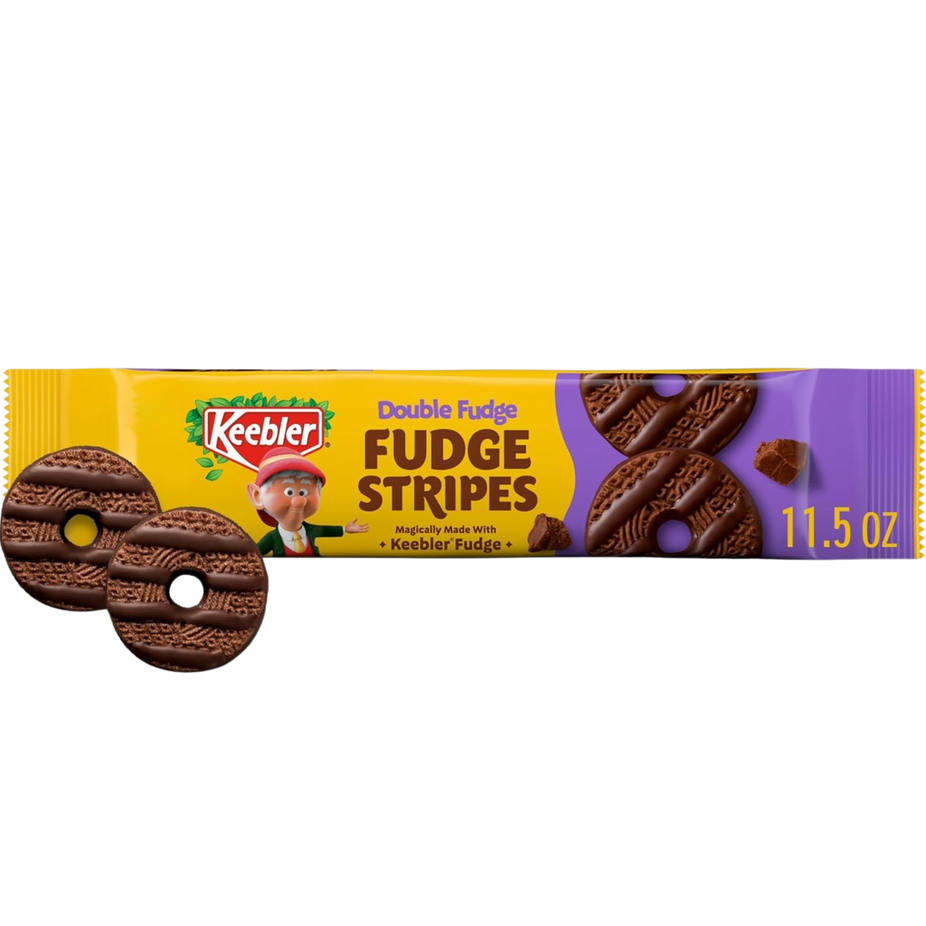 Fudge Stripe Double Fudge Cookies