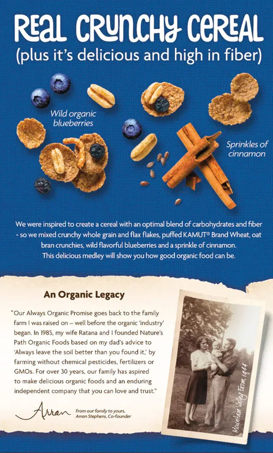 Organic Blueberry Cinnamon Optimum Cereal