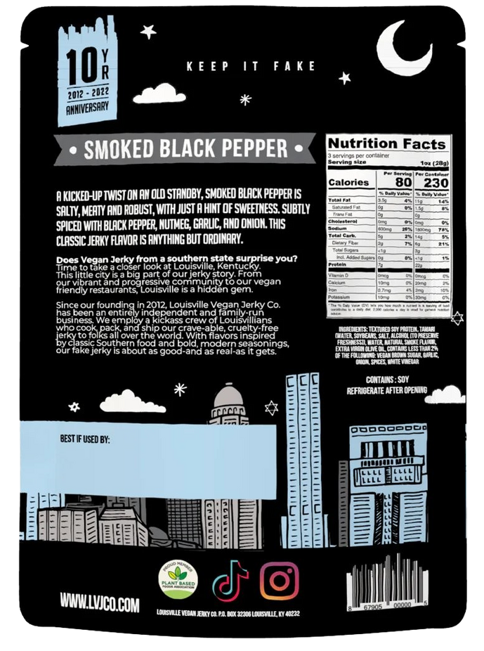 Smoked Black Pepper Jerky