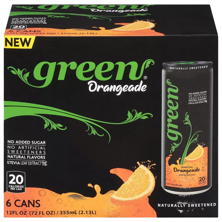 Soda Green Orangeade Sparkling (6 Pack)