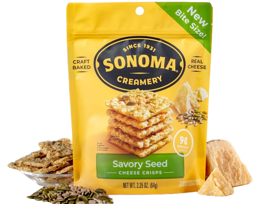 Savory Seed Cheese Crisps (12 Pack)