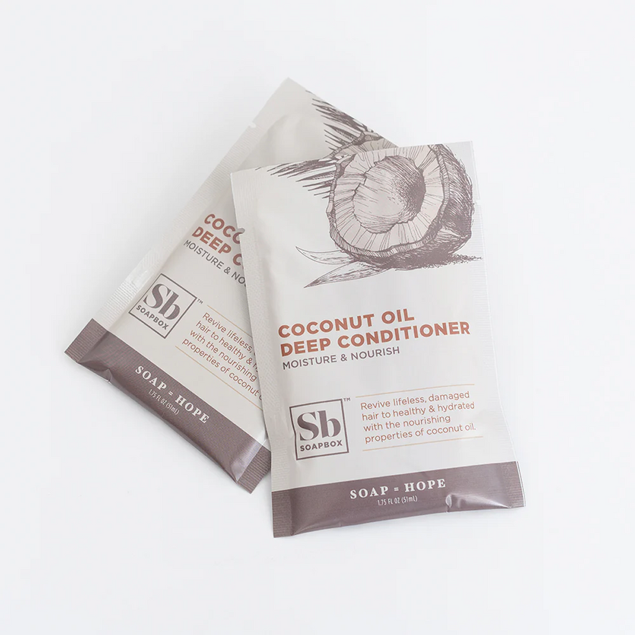 Soapbox Deep Conditioner Packet Coconut Oil Rejuvenating (12 CT)