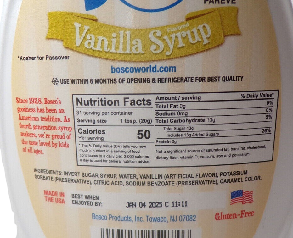 Vanilla Syrup