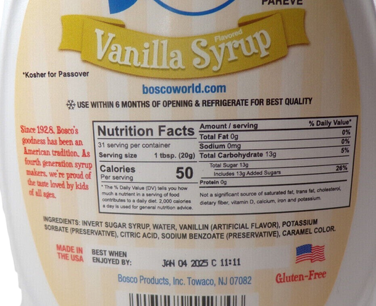 Vanilla Syrup