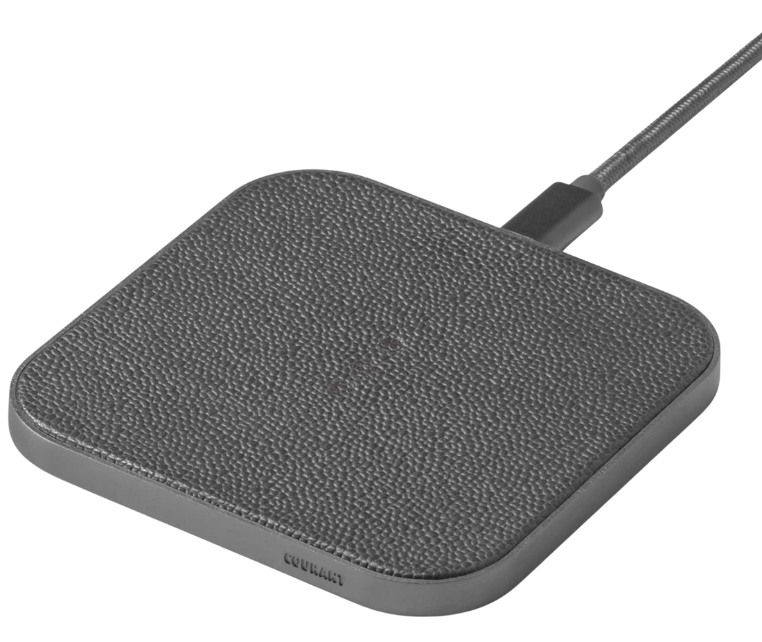 CATCH 1 Single-Device Charging Pad Leather - Ash