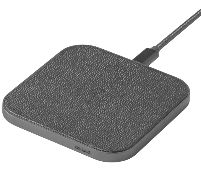 CATCH 1 Single-Device Charging Pad Leather - Ash