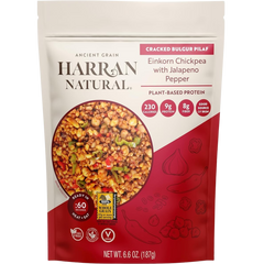 Einkorn Chickpea with Jalapeno Pepper Bulgur Wheat Pilaf