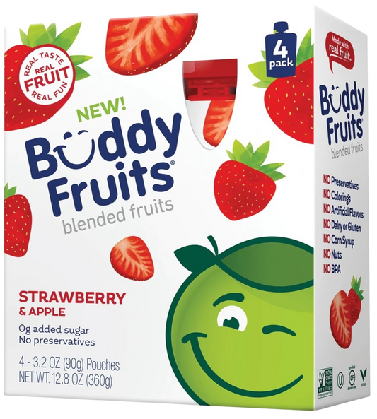 Strawberry &  Apple Fruit Pouch