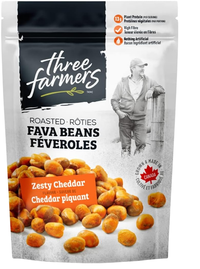 Zesty Cheddar Roasted Fava Beans