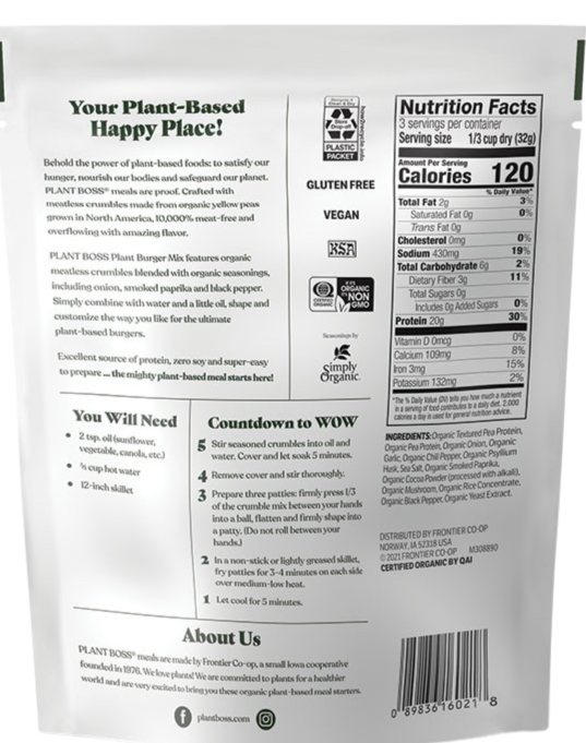 Plant Burger Mix