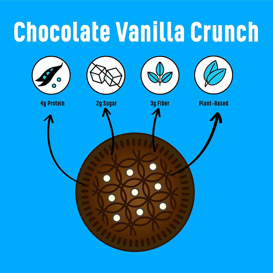 Keto-Friendly Chocolate Vanilla Sandwich Cookies (16CT)