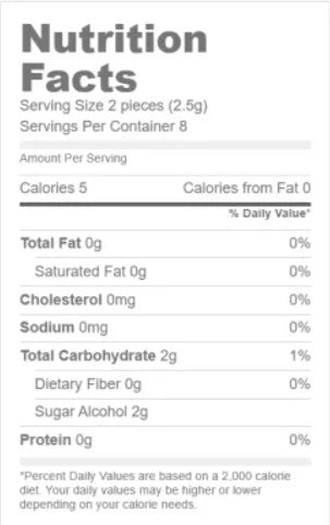 Sugar-Free Bubblegum Gum (16 Pack)