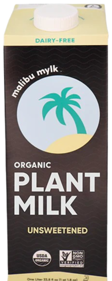 Unsweetened Organic Plant Milk - Keto, Zero Sugar, Low Carb
