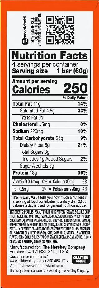 Reese's Peanut Butter Lovers Protein Bar (4 CT)