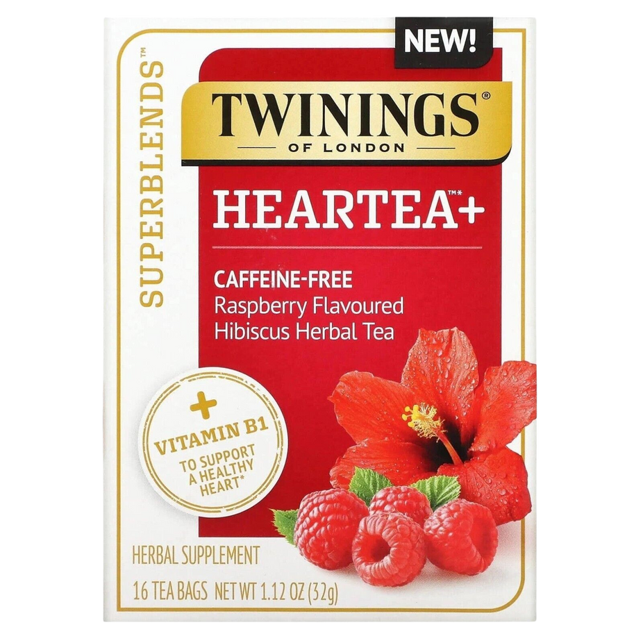 Superblends Heartea + Raspberry Hibiscus Herbal Tea