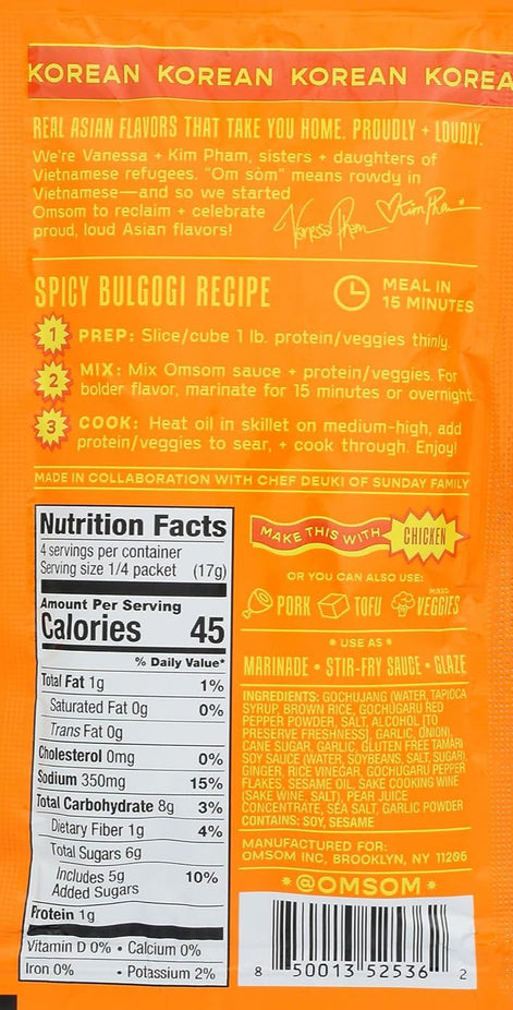 Spicy Bulgogi Sauce (3 CT)