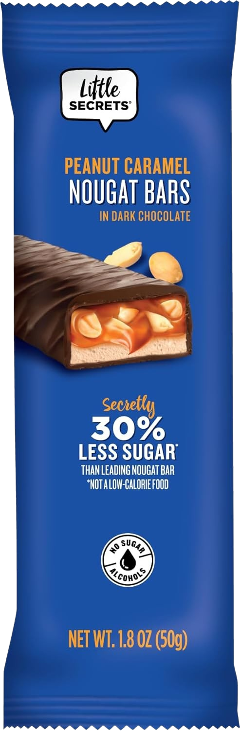 Dark Chocolate Peanut Caramel Nougat Bar (12 Pack)