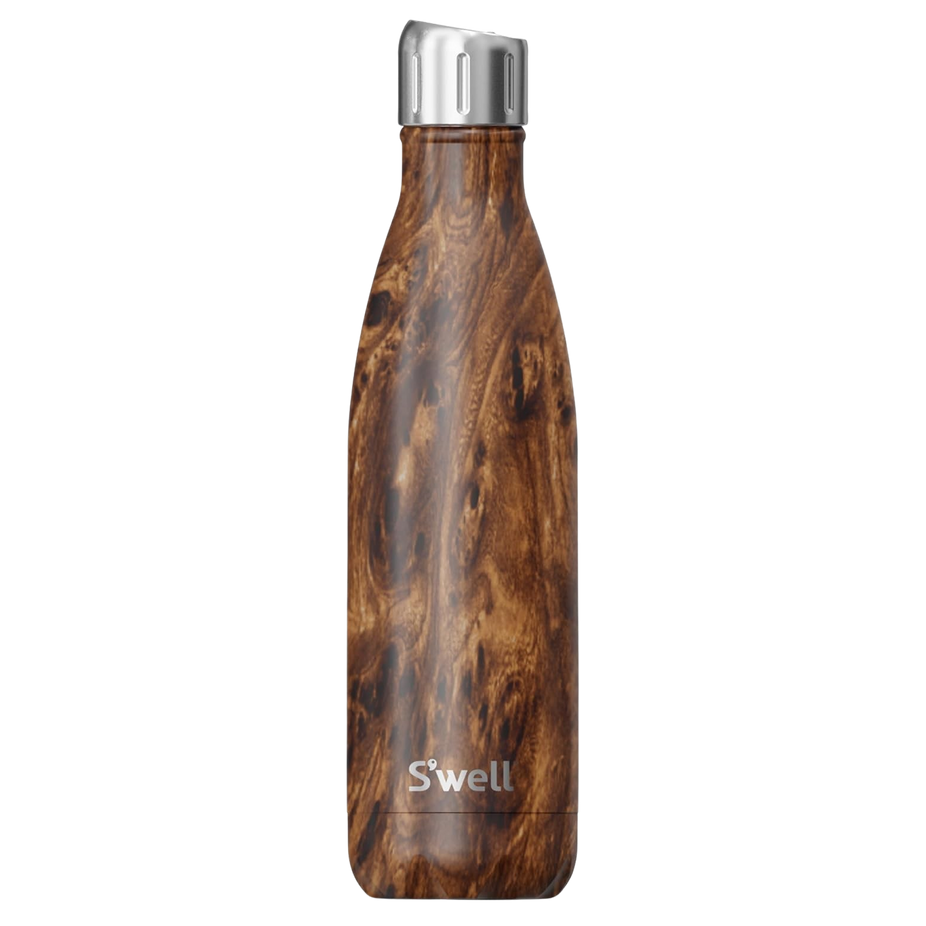 17oz Water Bottle With Sports Cap -Teakwood