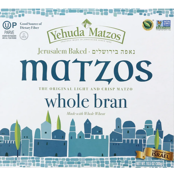 Light Bran Whole Wheat Matzos