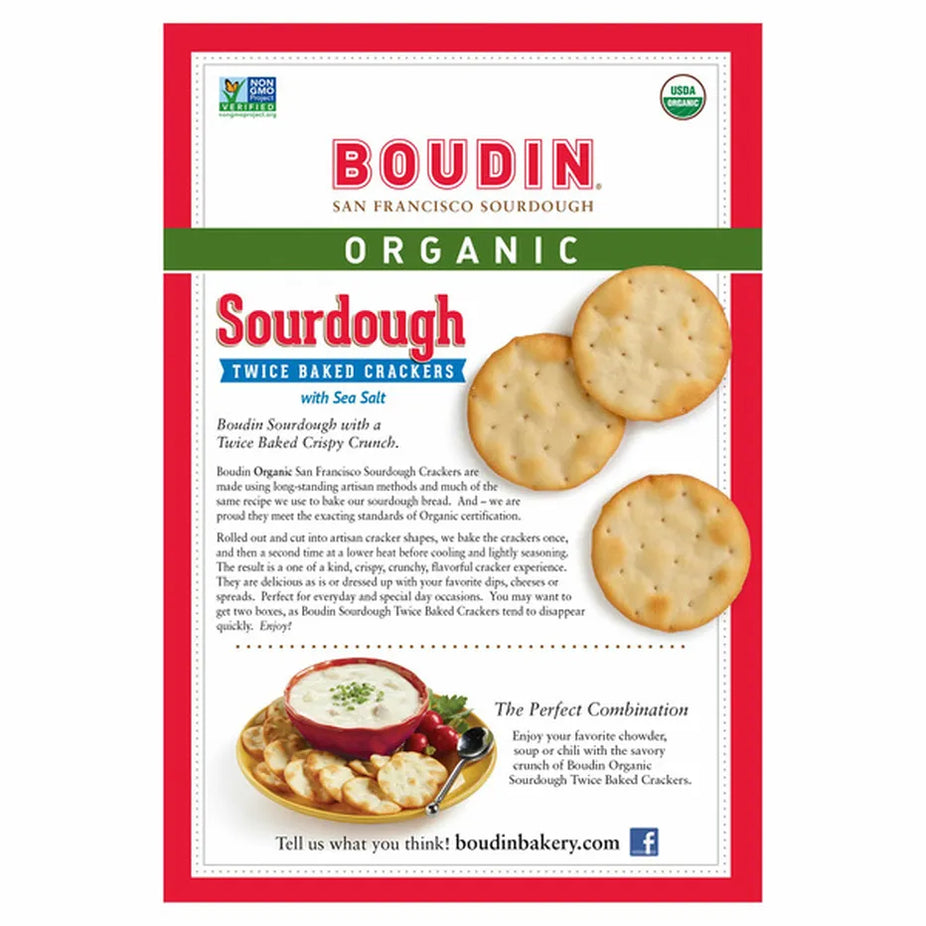 Sourdough Twice Baked Crackers with Sea Salt