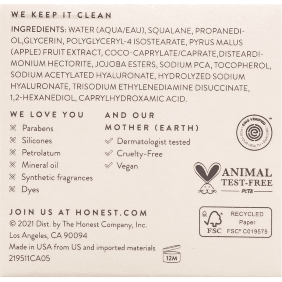 Hydrogel Cream - 2 Types of Hyaluronic Acid + Squalane