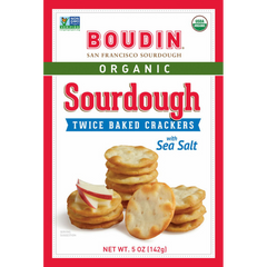 Sourdough Twice Baked Crackers with Sea Salt