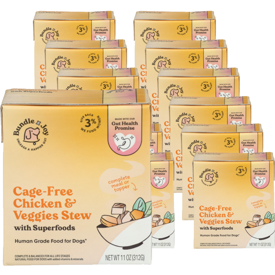 Cage-Free Chicken & Veggies Stew Dog Food (12 Pack)